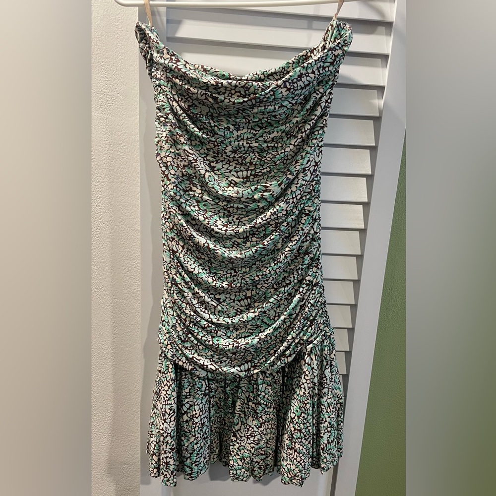 BCBGMaxAzria Multicolor Patterned Fabric